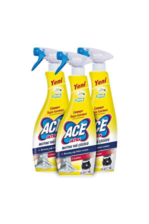 Ace Ultra Köpük Çamaşır Susuz Mutfak 700ml x 3 Adet