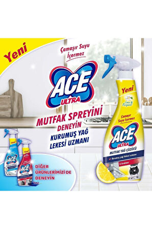 Ace Ultra Köpük Çamaşır Susuz Mutfak 700ml x 3 Adet