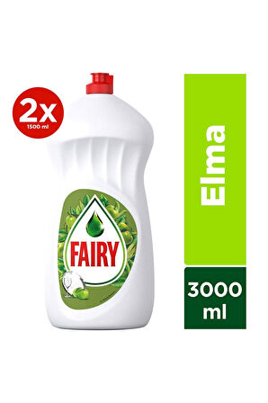 Fairy Bulaşık Deterjanı Elma Kokulu 1500 ml x 2 Adet