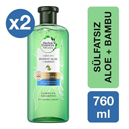 Pure Renew Tüm Saçlar İçin Besleyici Sülfatsız Bambu Özlü Şampuan 2x380 ml