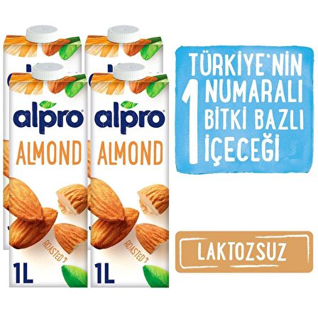 Alpro Badem Sütü 4x1 lt Mega Avantajlı Paket