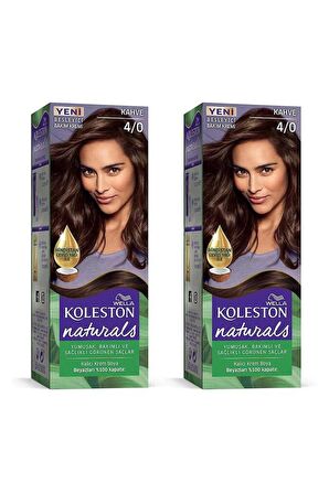 Koleston Naturals Saç Boyası 4/0 Kahve x2 Paket