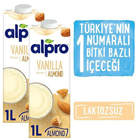 Alpro Vanilya Badem İçeceği 2x1 LT