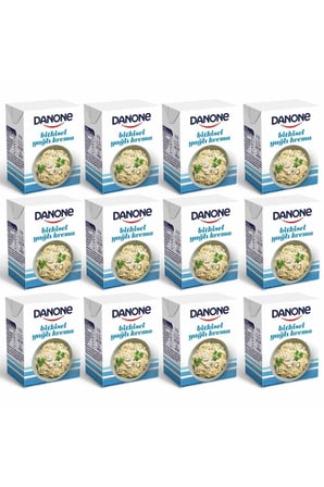 Danone Bitkisel Yağlı Krema 200 ml x 12 Adet