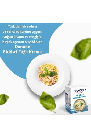 Danone Bitkisel Yağlı Krema 200 ml x 12 Adet