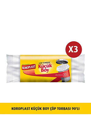 Küçük Boy Çöp Torbası 30'lu x 3 Adet