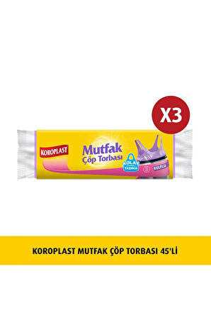 Mutfak Çöp Torbası 15'li X 3 Adet