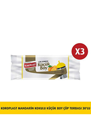 Mandarin Kok. Küçük Boy Çöp Torbası 30'lu X 3 Adet
