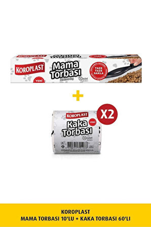 Mama Torbası 10'lu +2  Ad. Kaka Torbası 30'lu