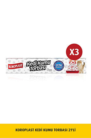 Koroplast Kedi Kumu Torbası 7'li x 3 Adet 