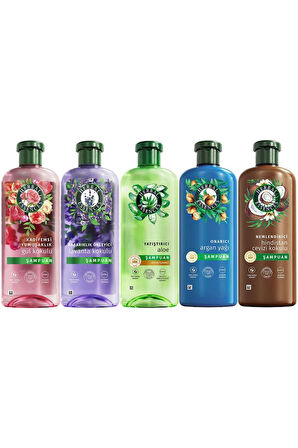 Herbal Essences Aloe + Argan + Gül + Hindistan Cevizi + Lavanta Şampuan 5 x 350 ML