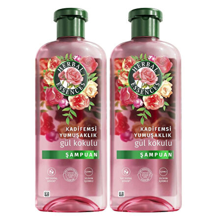 Herbal Es Kadifemsi Yumuşaklık Gül Kokulu Şamp350Ml x2 