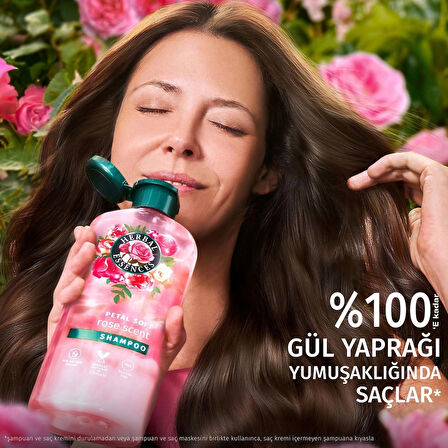 Herbal Es Kadifemsi Yumuşaklık Gül Kokulu Şamp350Ml x2 