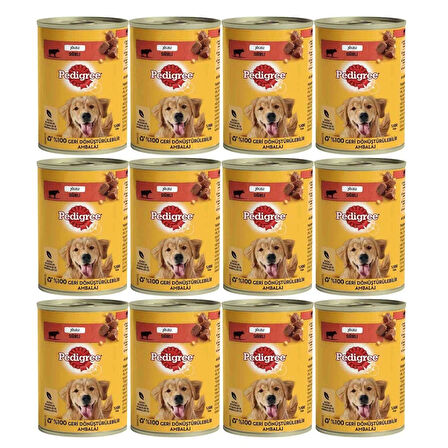 PEDİGREE SIĞIRLI KONSERVE YAŞ MAMA 400 G  12X