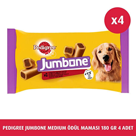 Pedigree Jumbone Sığır Etli Ödül Maması 180 G 4X