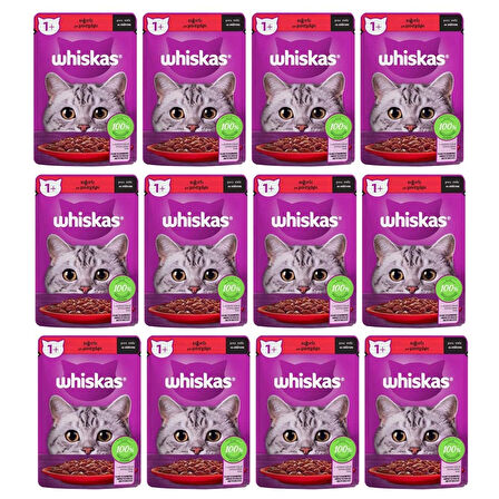 WHİSKAS SIĞIRLI POŞET YAŞ MAMA 85 G 12X