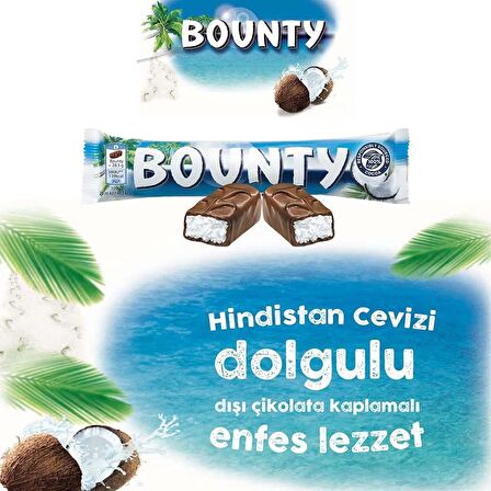 Bounty Hindistan Cevizli Çikolata 57 G 6X