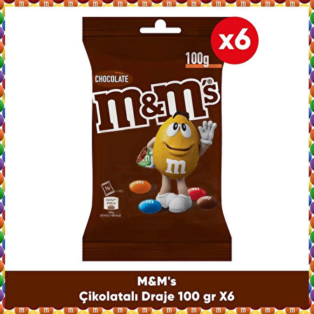 M&M's Çikolatalı Draje 100 G 6X