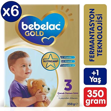 Gold 3 Çocuk Devam Sütü 6X350 G 1 Yaş+ Avantaj Paket