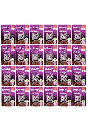 Pure Delight Sığırlı Kedi Poşet Kedi Yaş Mama 85 gr 24x
