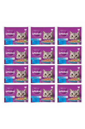 Balık Çeşitli Kedi Maması 4'lü 340 gr 12x