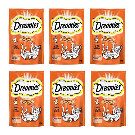 Dreamies Tavuklu 60 gr 6'lı Kedi Ödül Maması