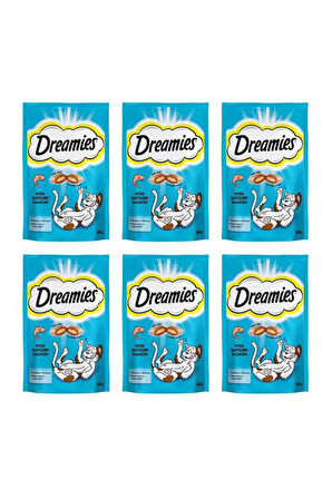 Dreamies Somonlu Kedi Maması 60 gr 6x
