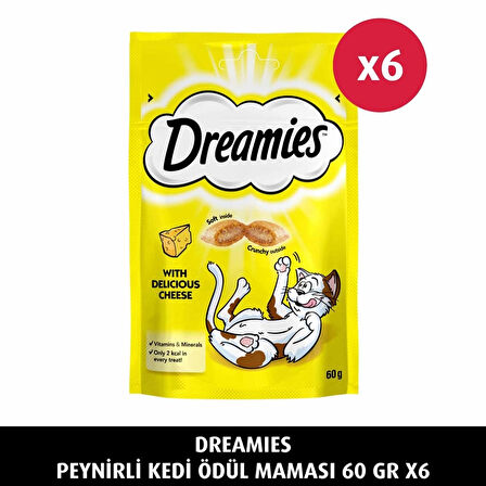 Dreamies Peynirli 60 gr 6'lı Kedi Ödül Maması