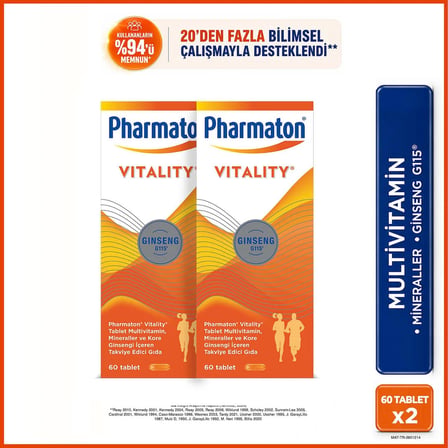 Pharmaton Vitality_60 Tablet 2'li Avantaj Paketi