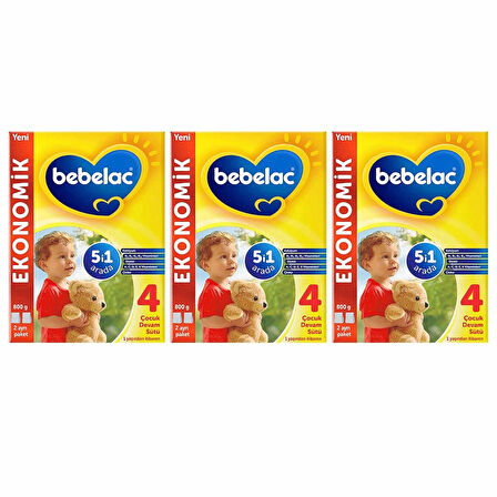 Bebelac 4  Devam Sütü 800 Gr x3 Avantaj Paket