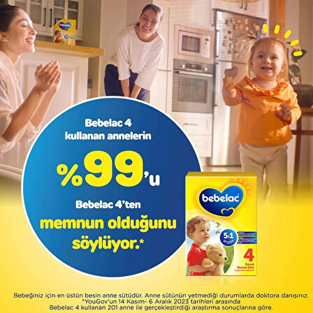 Bebelac 4  Devam Sütü 800 Gr x3 Avantaj Paket