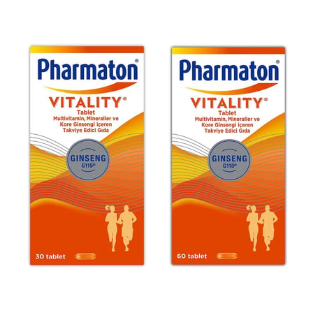PHARMATON VITALITY 60 TAB&PHARMATON VITALITY 30 TAB İKİLİ AVANTAJ PAKETİ