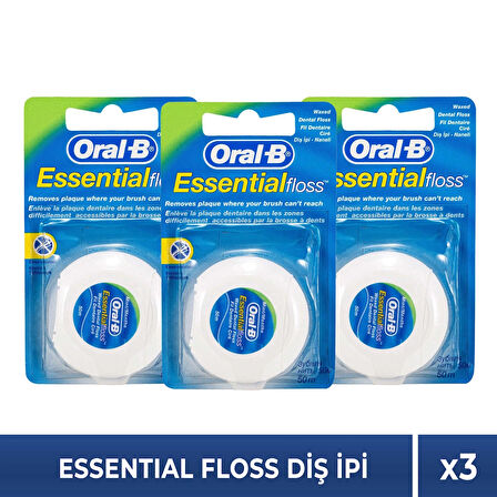 Oral-B Diş Ipi Essential Floss 50 M x3 Adet