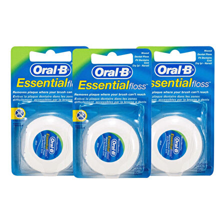 Oral-B Diş Ipi Essential Floss 50 M x3 Adet