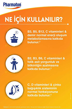 Pharmaton Vitality 30 Tablet 2 Adet
