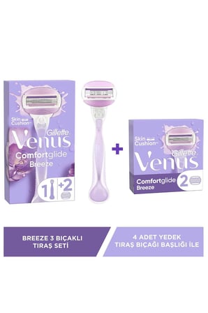 Venus Comfort Glide Breeze Tıraş Makinesi + 2 Adet Yedek Başlık