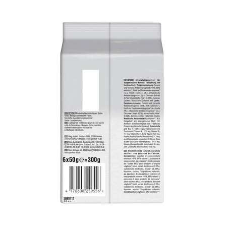 Perfect Fit Kısırlaştırılmış Yetişkin Kediler için Uygun Okyanus Balığı ve Somonlu Yaş Mama 300 G x 6