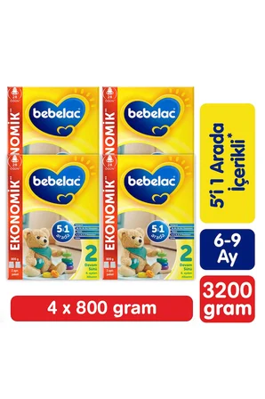 Bebelac 2 Devam Sütü 800 g x 4 adet