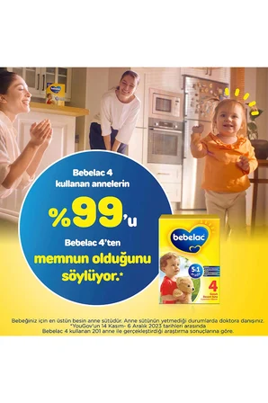 Bebelac 4 Çocuk Devam Sütü 800 g x 4 adet
