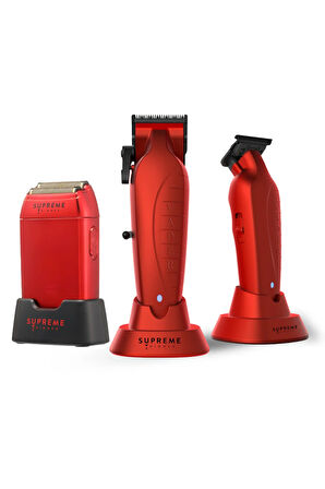 Supreme Trimmer Vader Crunch 3’lü Tıraş Makinesi Seti – Profesyonel Saç Sakal Kesim Tıraş Makinesi