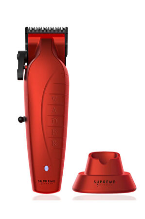 Supreme Trimmer Kırmızı Vader Clipper Tıraş Makinesi – BLDC Motorlu 210 Dakika Kullanım Tıraş Makinesi