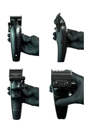 Supreme Trimmer Siyah Vader Clipper Tıraş Makinesi – BLDC Motorlu Profesyonel Kesim Tıraş Makinesi