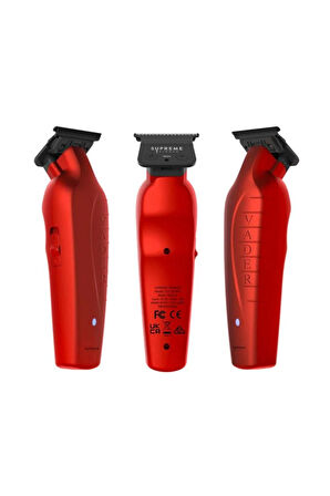 Supreme Trimmer Kırmızı Vader Trimmer Tıraş Makinesi – 7200 RPM DLC T Bıçaklı