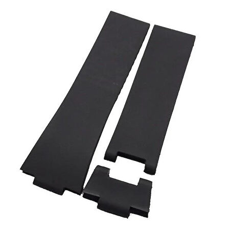 Ulysse Nardin Marine Chronometer Manufacture Uyumlu 3 Parça Siyah Plastik Saat Kordonu