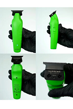 Supreme Trimmer Asit Yeşil Renk Vader Trimmer Tıraş Makinesi – 7200 RPM DLC T Bıçaklı