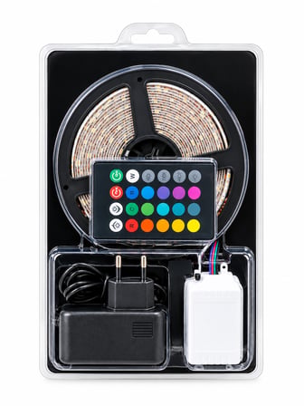Kumandalı RGB Led Şerit Aydınlatma Seti (5 Metre)