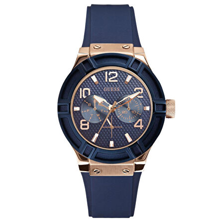 Guess GUW0571L1 Lacivert Silikon Kadın Saat Kordonu