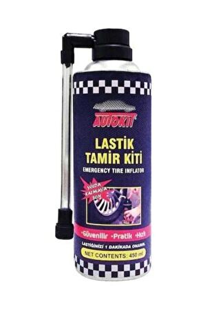 Acil Lastik Şişirici Lastik Tamir Spreyi Kiti 450 Ml