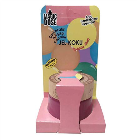 Magic Dose Dekoratif Ahşap Kapaklı Jel Koku Bubble Gum 50 Ml