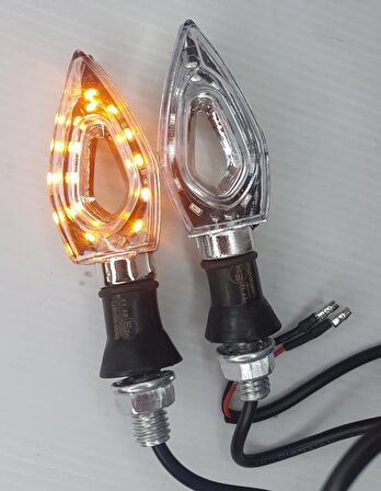 LED SİNYAL üçgen KROM
